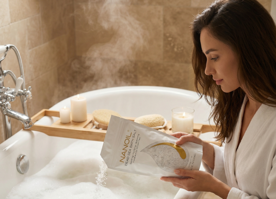 sel de bain relaxant nanoil